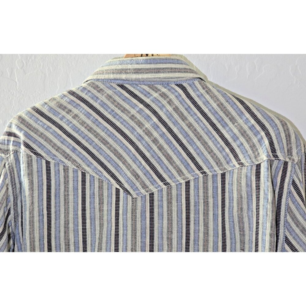 Cody James Men’s Western Pearl Snap Long Sleeve –Large – Bold Striped Multicolor - Picture 11 of 16